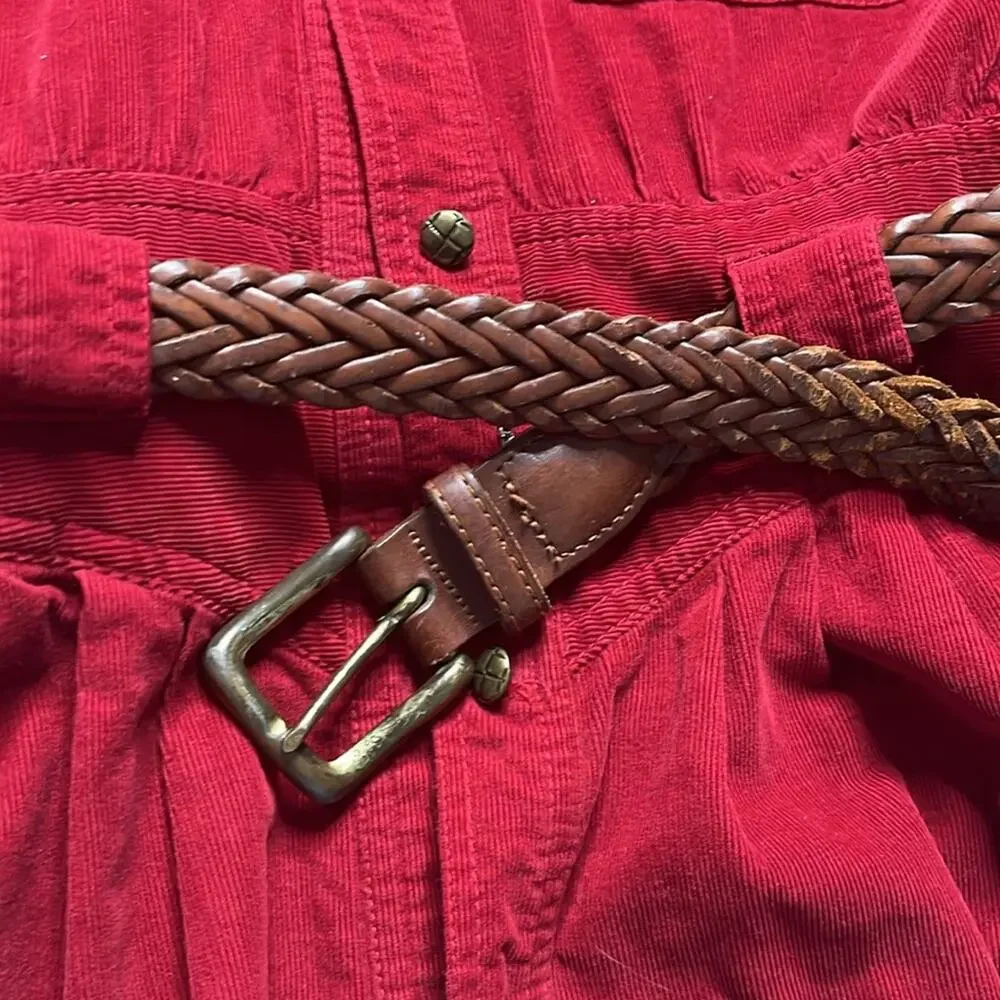 Vintage 90’s Liz Claiborne Red Corduroy Dress